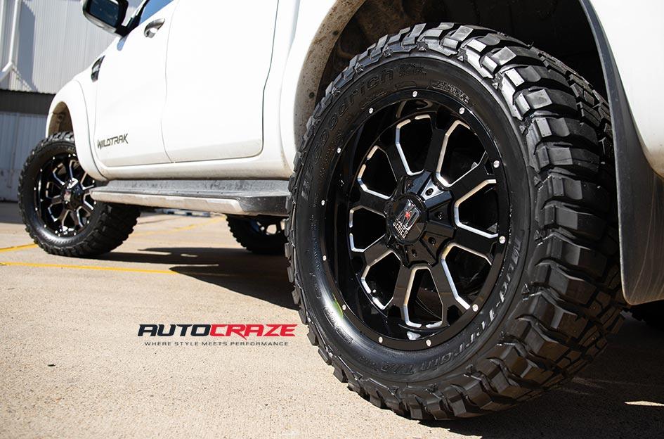 FORD RANGER BUCK 25 XD GLOSS BLACK MILLED ACCENTS